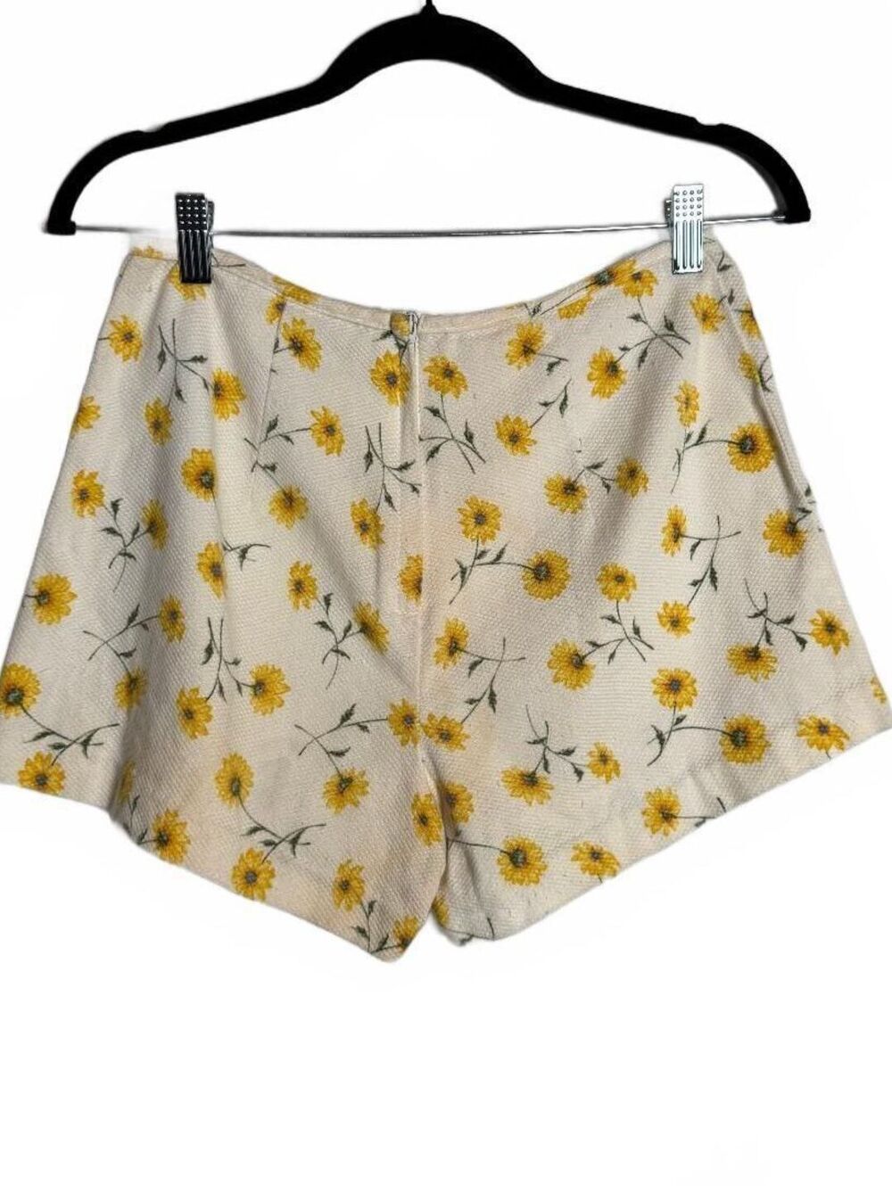 A. Byer Vintage Floral Print Knitted High Waist Shorts Size 9